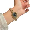 Nuevo producto más vendido: Pulsera con forma de bañera para mujer, reloj de pulsera de cuarzo para mujer, ovalado de moda con números romanos