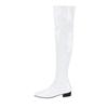 Botas Largas Europeas y Americanas Otoño e Invierno Color Caramelo Tacón Grueso Tacón Medio Moda Elegante Hermosas Damas Talla Grande Botas por Encima de la Rodilla Botas Largas