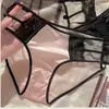 Calcinhas de Renda Sexy Estilo Francês Cetim Perolado Puro Desejo para Mulheres, Cintura Média-Baixa Respirável Forro 100% Algodão Atacado