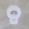 Plástico grande yuan Pérola moída esférica fivela de mola de nylon cor preto branco bola pequena esférica Fivela de mola