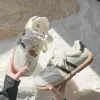 Zapatillas Deportivas para Mujer de Suela Gruesa, Estilo Alemán de Nicho, Versátiles, Color Amarillo, Novedad Primavera 2026, Zapatos Casuales Versátiles de Moda para Mujer