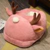 Bonito desenho animado animal em forma de coelho cabelo pé aquecimento pelúcia quente pelúcia arrastar boneca de pelúcia para meninos e meninas cobrindo pés artefato