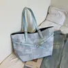 Bolsa Casual Grande Capacidade Estilo Coreano para Mulheres, Bolsa de Trabalho, Novo Modelo 2026, Bolsa de Ombro Simples Xadrez, Bolsa Tote Versátil