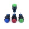 Interruptor de botón LA16AB6-A autoenclavable 3 pines/AL6-M reinicio 5 pines con luz interruptor de arranque de potencia 16 mm