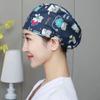 Gorro Quirúrgico Transfronterizo Algodón Color Sólido Correa Estampada Ajustable Unisex para Enfermera de Quirófano Gorro para Odontólogo Oral