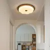 Lámpara de Techo para Interiores de Alto Brillo con Protección Ocular, Estilo Retro Mid-Century con Flores, Sin Costuras, Ahorradora de Energía, para Baño, Dormitorio, Cocina