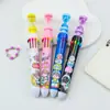 Caneta Esferográfica Kapibala Dez Cores Caneta Colorida para Estudantes Planejador Papelaria Presente Caneta Multicolor Retrátil Essencial para Planejador