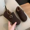 Zapatos Planos Cálidos de Invierno 2026 Zapatos de Mujer Suela Suave Zapatos de Algodón Casuales para Exteriores Zapatos de Piel Sintética Lana para Mujer con Felpa Zapatos Birkenstock para Mujer
