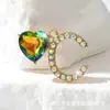 1 Pieza de Moda con Brillantes de Cristal Completo, Hermosa Forma de Letra Inglesa, Accesorios para Joyería DIY, Colgante