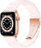 Adecuado para Correa de Reloj Apple iWatch, Pulsera Transparente de Tres Cuentas Color Jade Veta de Madera, Correa de Reloj Applewatch