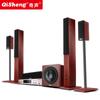 Qisheng home theater 5.1 terno combinação de áudio high bass home fibra óptica coaxial amplificador subwoofer home K