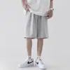 Pantalones cortos deportivos para hombre, ropa de trabajo de verano, versátil, casual, prenda exterior, pantalones de longitud media, talla grande, pantalones de chándal de algodón, pantalones cortos holgados