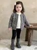 Cárdigan de punto para niña estilo coreano de 3 colores con lazo, chaqueta suéter de cuello redondo para bebé, combinado con pantalones falda y leggings, moderno