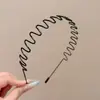 Diadema ondulada invisible sin costuras de corona alta para mujer, adecuada para uso diario, diadema que no aprieta, pinza para el pelo para lavarse la cara, accesorio para el pelo