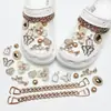 Amuletos para Zapatos Croc, Accesorios para Mujer, Clips para Zapatos DIY, Decoraciones 3D con Pedrería, Clips Desmontables, Estilo de Moda de Influencers