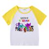2023 nueva ropa infantil, camiseta de manga corta de verano para niños, camiseta raglán para niños y niñas, camiseta de media manga para bebés, top para niños