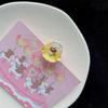 Presilha de Cabelo Fofa Transparente com Brilho Sanrio Cão Yugui Kulomi Coração de Menina Estudante ins Desenho Animado Doce