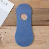 Meias Invisíveis Masculinas de Algodão para Primavera e Verão, Meias Invisíveis Respiráveis com Silicone Antiderrapante, Meias Curtas Listradas Versáteis, Meias Casuais Antiderrapantes no Atacado
