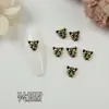 Ventas Directas de Fábrica de Nuevos Pedrería Retro Cruzada para Uñas de Moda al Por Mayor, Decoraciones para Uñas con Forma de Corazón y Cabeza de León