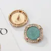 Botones de Acetato de Gama Alta con Pedrería Metálica para Tops, Vestidos, Prendas de Punto, Botones Decorativos Versátiles de Moda