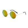 Gafas de sol redondas vintage para niños, película de color, espejo redondo de príncipe, moderno, puesto de gafas de sol para niños y adultos, gafas para niños