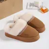 Botas de Neve do Fabricante com Solas Grossas que Aumentam a Altura, Sapatos com Forro de Lã e Acolchoamento Espesso para Mulheres, Pantufas de Algodão de Inverno para Homens e Mulheres, Pantufas Peludas para Exterior