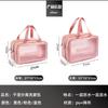 Bolsa de Almacenamiento para Lavar y Hacer Gárgaras de Doble Capa Bolsa Impermeable de Alto Nivel para Cosméticos Gran Capacidad Separación Seca y Húmeda Bolsa de Almacenamiento con Compartimentos para Salir de Mujer