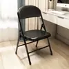 Silla Plegable para Uso en Casa, Silla de Dormitorio, Silla de Comedor, Cómoda para Estar Sentado Mucho Tiempo, Taburete para Habitación de Alquiler, Silla con Respaldo, Silla de Oficina para Computadora de Dormitorio