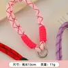 Cordón para Teléfono Móvil Cuerda Corta Estilo Nuevo Chica Celebridad de Internet Pulsera Estilo Chanel Cadena para Teléfono Móvil Llavero de Cuerda de Nylon Accesorios