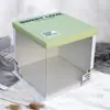 Caixa Plástica Transparente para Bolo Barbie 4-14 polegadas Caixinha Transparente para Contorno de Bolo de Aniversário Caixa para Embalagem de Mousse para Assar Presente