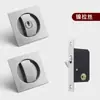 Cerradura Redonda para Puerta Corredera, Cerradura para Puerta Corredera para Baño Interior, Puertas de Madera, Puertas de Cocina y Balcón, Puertas Correderas, Cerradura de Doble Gancho Empotrada