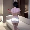 Gato nocturno ropa interior sexy enfermera sexy azafata cos uniforme de tres puntos traje de tentación una generación de cabello
