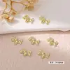Fornecido Diretamente pelo Fabricante, Decorações de Unhas Cavalo de Balanço em Liga Metálica em Várias Formas, Decorações de Unhas Cavalo de Balanço Douradas e Prateadas, Acessórios de Nail Art Transfronteiriços