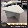 Mesas y Sillas con Cubierta Suave para Sala de Interrogatorios, Mesa de Conversación, Mesa de Interrogatorios, Sala de Entrevistas, Escritorio Anticolisión, Moderno y Sencillo