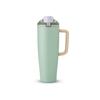 Copo de Frutas 40oz Aço Inoxidável 304 Copo Térmico Alça Externa Grande Capacidade Garrafa de Água Esportiva Copo Duplo Personalização