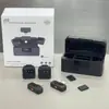 Microfone de Lapela Sem Fio M1 Popular, Microfones Duplos com Clipe Magnético com Redução de Ruído para Transmissão ao Vivo e Gravação