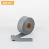 Tela Reflectante de Fibra Química TC de Alto Brillo en Stock Venta al por Mayor Tiras Reflectantes Generales Borde Reflectante Brillante Corte Oblicuo Tela para Envoltura de Bordes Material de Cinta Reflectante