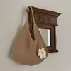 Bolso de playa tejido con flores transfronterizo, nuevo bolso de hombro de moda de gran capacidad para vacaciones en la playa, para ir al trabajo, al por mayor