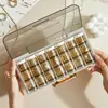Cajas Pequeñas de Almacenamiento Variado de Venta Caliente en Stock, Cajas de Almacenamiento de Alta Transparencia con Compartimentos para Anillos y Collares, Latas Selladas, Cajas de Almacenamiento Antioxidación