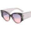 Gafas de Sol Ojo de Gato de Montura Grande Ch2857 Decoración de Patrón Colorido a Juego Transfronterizas Europeas y Americanas Elegantes Gafas de Sol para Mujer