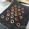 Anillos de Carrera de Ágata Madera de Wengué Accesorios para Jugar Cien Partidas Pulseras DIY Cuentas Espaciadoras Cuerda para Tejer Colgantes Accesorios Creativos