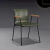 Cadeira de Jantar Casual com Encosto Moderno Designer Ferro Loft Banqueta de Escritório Estilo Industrial Retro Escandinavo Cadeira de Café
