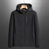Chaqueta exterior impermeable y resistente al viento con capucha, abrigo cálido, chaqueta softshell para hombre talla grande