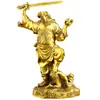 Artesanato em latão Zhongkui, decorações para casa, artesanato em metal, estátua de Buda de cobre, decoração geral para casa