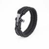 Equipo de Supervivencia al Aire Libre Pulsera de Paracord Multifuncional Emergencia Aire Libre Tejido a Mano Paracord Hebilla en Forma de U Pulsera Salvavidas