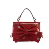 Bolsa de Ombro Infantil Transfronteiriça Retro com Bolinhas e Coração Bolsa de Mão Moda para Meninas Bolsa de Corrente Nova Bolsa Pequena de Saco para Meninas