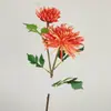 Flor Artificial de Dalia de Lujo para Boda, Decoración del Hogar y la Oficina, Ramo de 2 Tallos de Flores Artificiales, Flor Artificial Transfronteriza