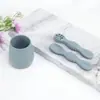 Ins Set de Vajilla Suplemento Alimenticio para Bebés Suministros para Bebés Cuchara de Silicona Pegajosa Niños Comida Grado Alimenticio Taza de Silicona Cuchara Pegajosa