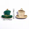Acessórios para Joias DIY Transfronteiriços Atacado Festa do Festival Irlandês Pingente de Trevo Colar Pulseira Pingente de Liga