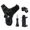 Soporte de Barbilla para Casco de Motocicleta Set de Disparo para Teléfono Móvil Gopro Dji Correa Fija de Barbilla para Casco
